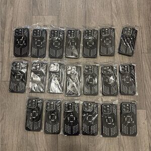 Sleek Black Phone Case for Ultimate Protection Lot of 20 IPhone 15 Pro Max